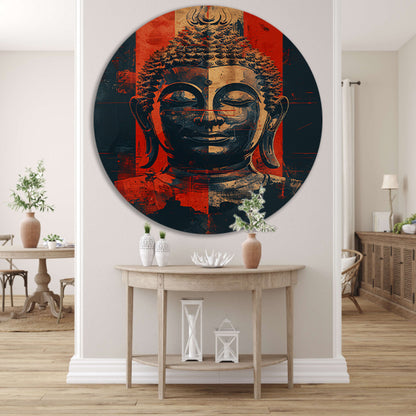 Modern Digitale Boeddha Kunst forex muurcirkel