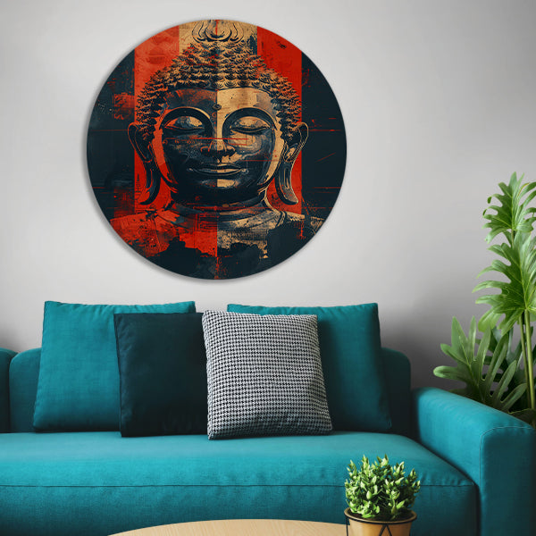 Modern Digitale Boeddha Kunst forex muurcirkel