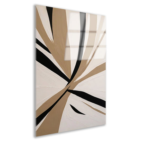 Monochrome Abstractie van Dynamiek en Contrast acrylglas