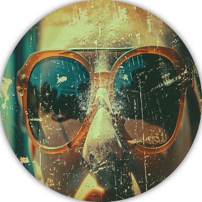 Abstracte compositie met dynamische kleuren forex muurcirkel