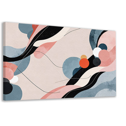 Abstract schilderij in Japandi stijl canvas