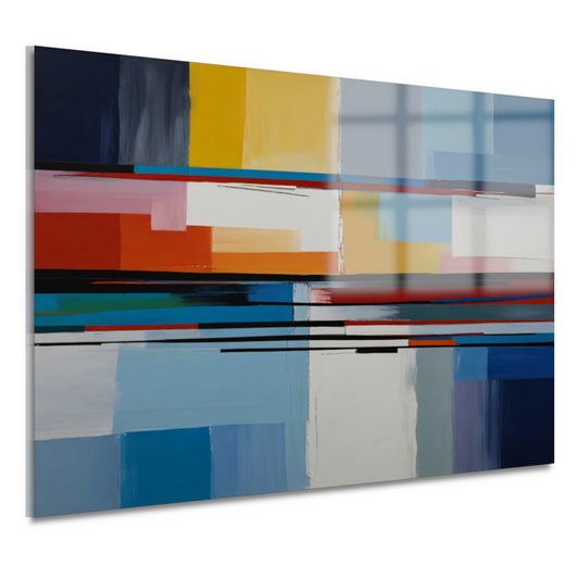 Abstracte Rivier van Kleur in Moderne Stijl acrylglas