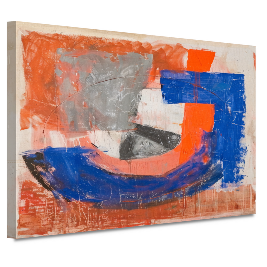 Abstracte Letter J canvas