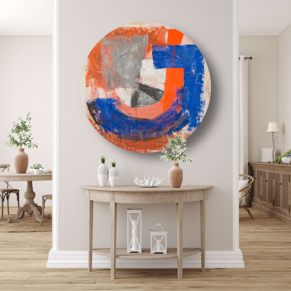 Abstracte Letter J forex muurcirkel