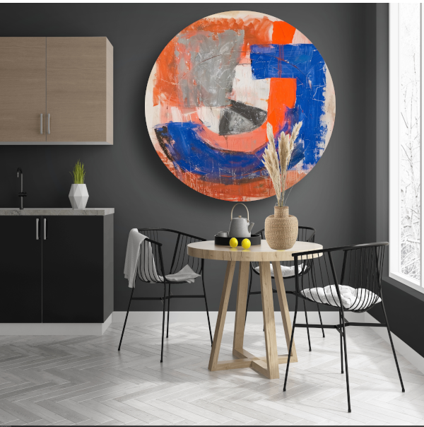 Abstracte Letter J forex muurcirkel