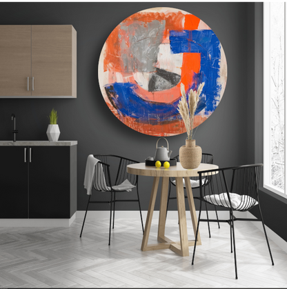 Abstracte Letter J forex muurcirkel