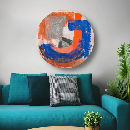 Abstracte Letter J forex muurcirkel