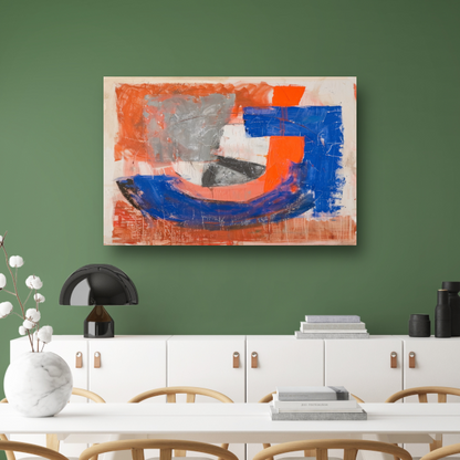 Abstracte Letter J poster
