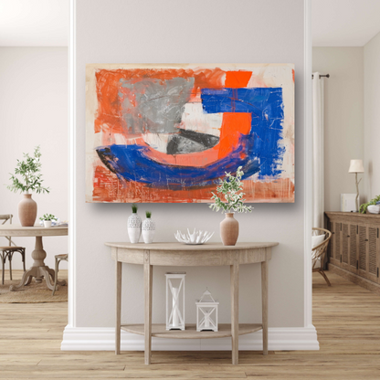 Abstracte Letter J poster