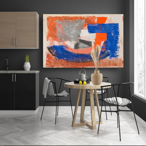 Abstracte Letter J poster