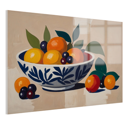 Klassieke Schaal met Rijp Fruit Stilleven acrylglas