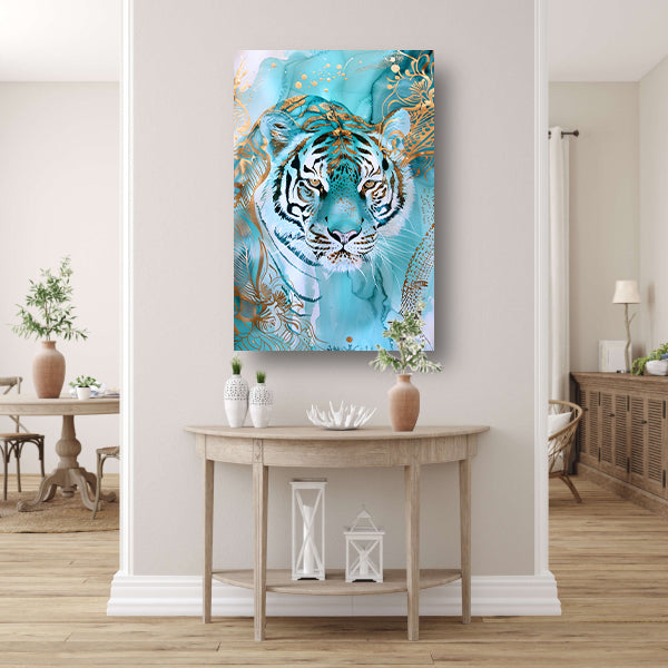 Abstracte tijger in art nouveau ontwerp acrylglas