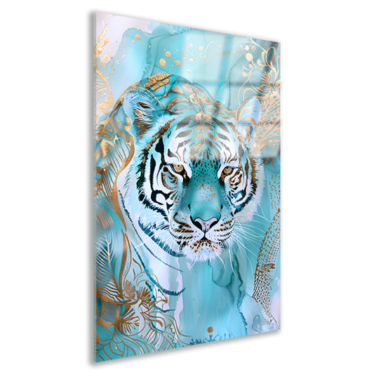 Abstracte tijger in art nouveau ontwerp acrylglas
