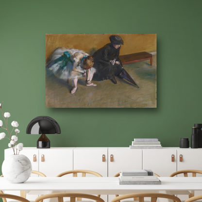 Wachten - Edgar Degas poster
