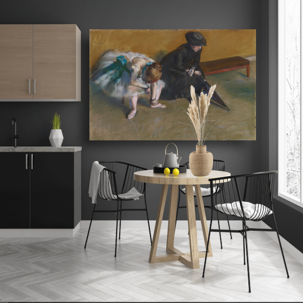 Wachten - Edgar Degas poster