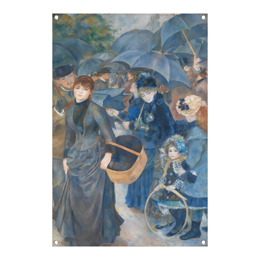 De paraplus - Pierre-Auguste Renoir tuinposter