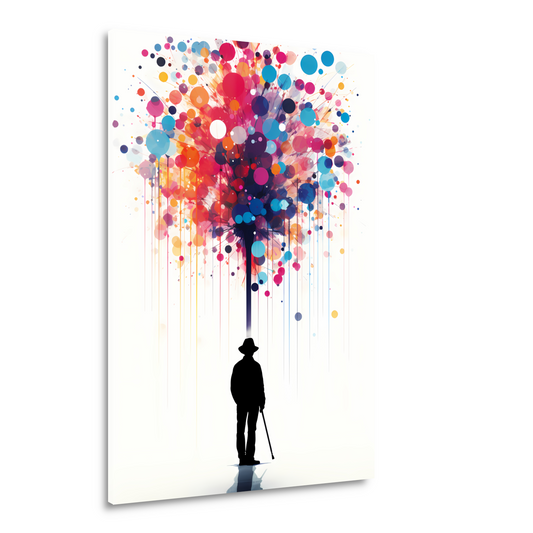 Eplosie van kleur en verbeelding Acrylglas