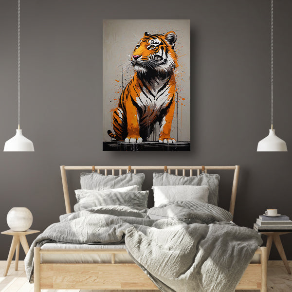 De Abstracte Blik van een Tijger canvas