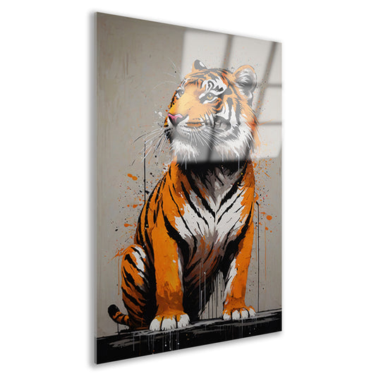 De Abstracte Blik van een Tijger acrylglas
