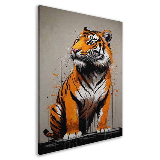 De Abstracte Blik van een Tijger canvas