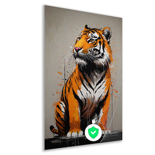 De Abstracte Blik van een Tijger poster