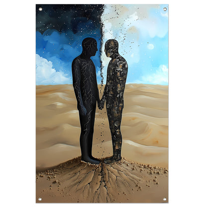 Samensmelting van Hemel en Aarde tuinposter