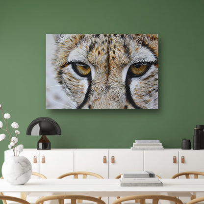 Intense close-up van een luipaard acrylglas