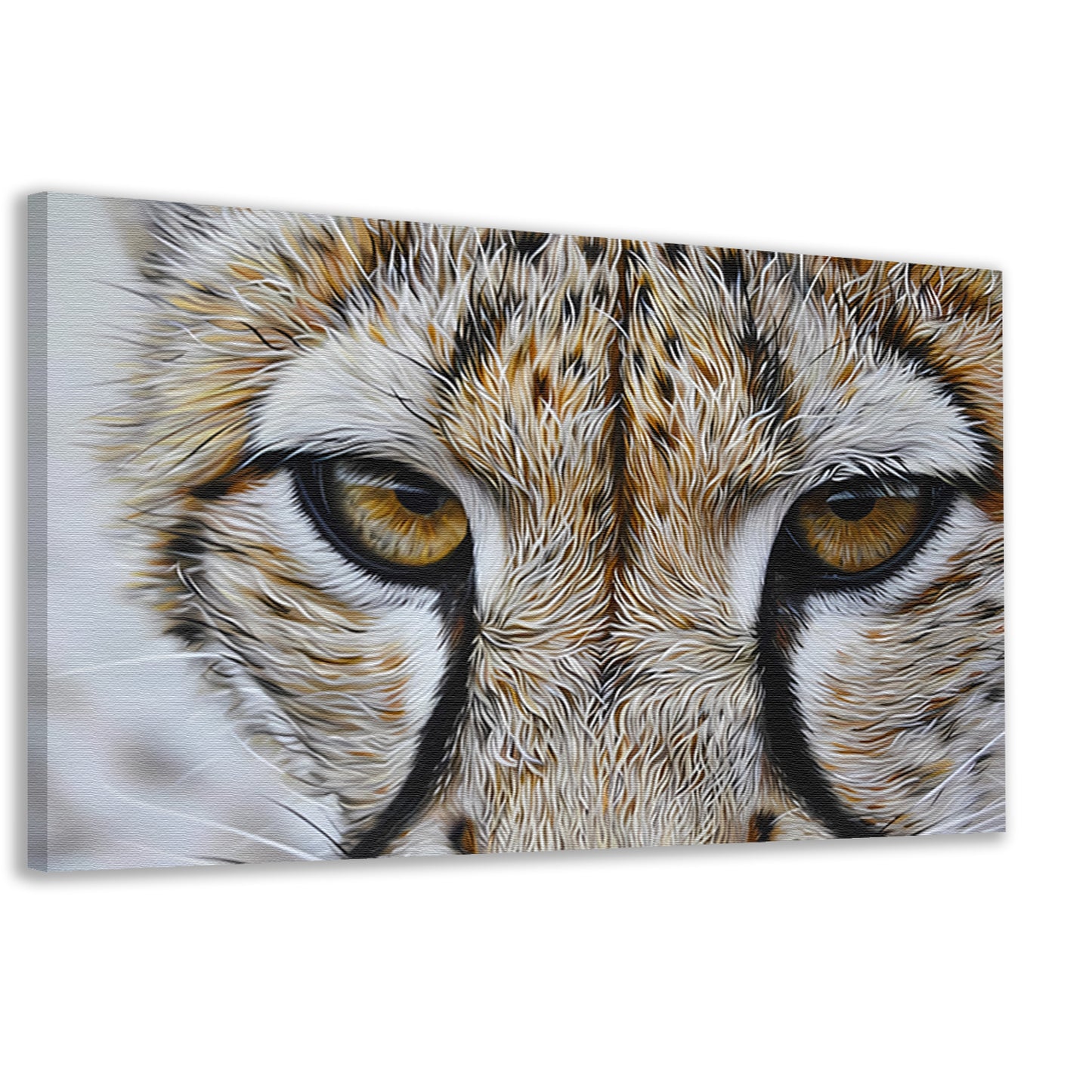 Intense close-up van een luipaard canvas