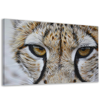 Intense close-up van een luipaard canvas