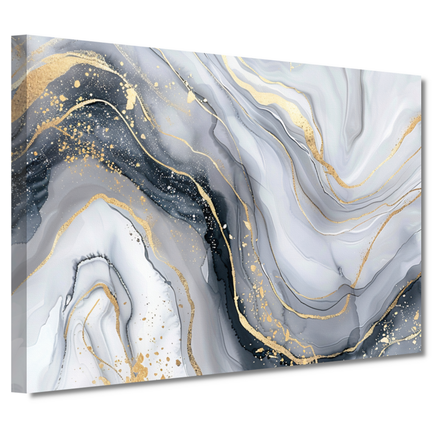 Goud Marmer Abstract Kunstwerk canvas