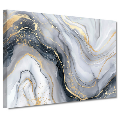 Goud Marmer Abstract Kunstwerk canvas