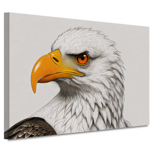 Intense blik van een majestueuze adelaar canvas