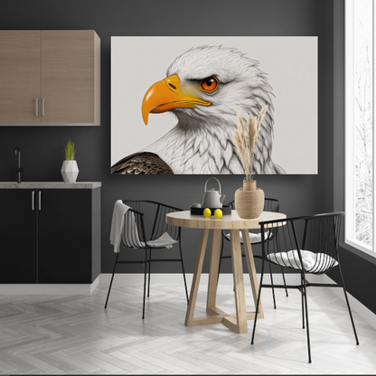 Intense blik van een majestueuze adelaar acrylglas