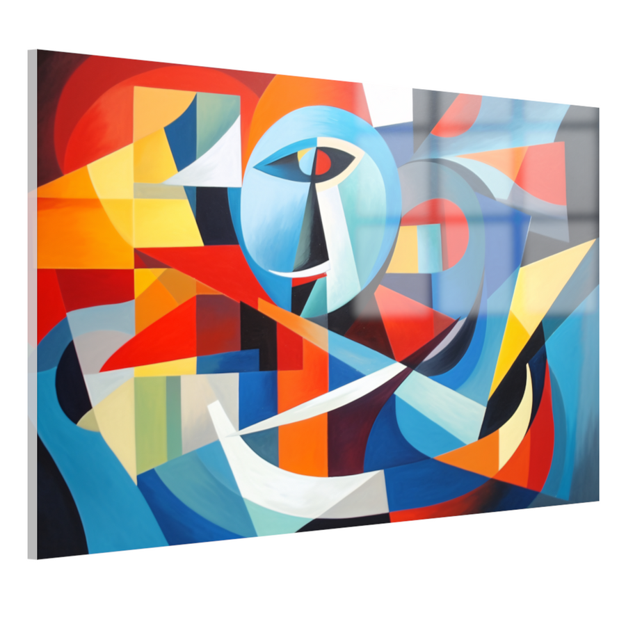 Dans van Geometrie en Kleur acrylglas