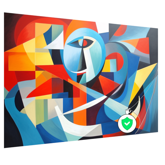 Dans van Geometrie en Kleur poster