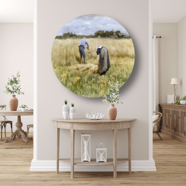 De maïsoogst - Anton Mauve forex muurcirkel