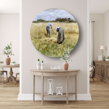 De maïsoogst - Anton Mauve forex muurcirkel