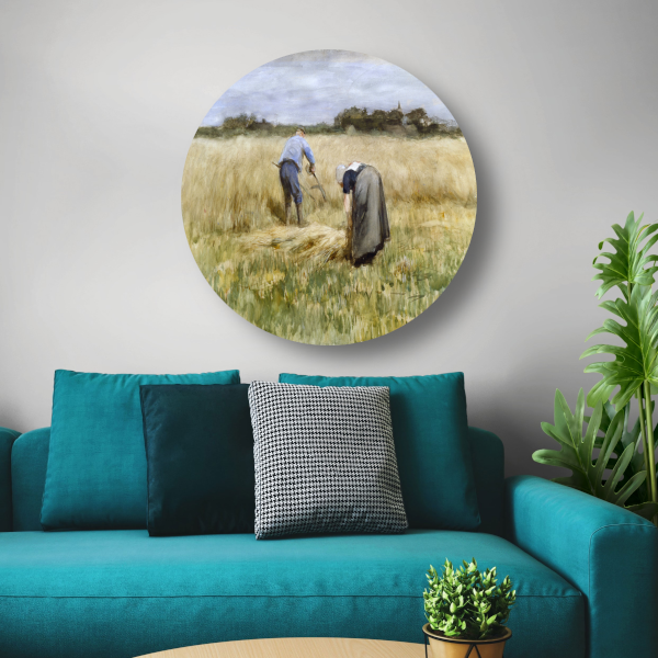 De maïsoogst - Anton Mauve forex muurcirkel