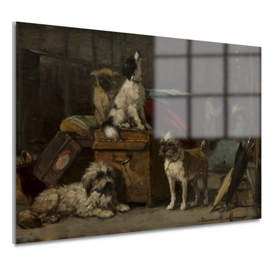 Op het platform - Henriëtte Ronner acrylglas