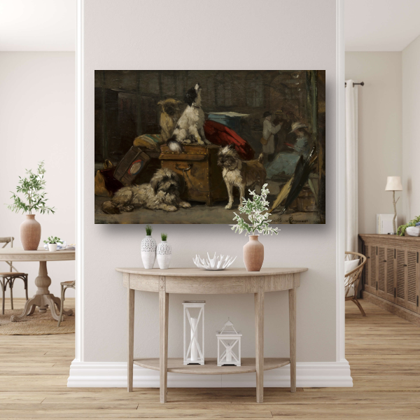 Op het platform - Henriëtte Ronner acrylglas