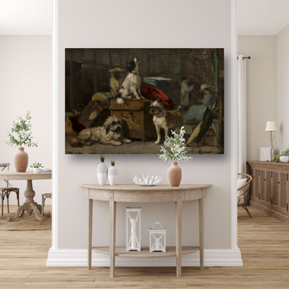 Op het platform - Henriëtte Ronner acrylglas