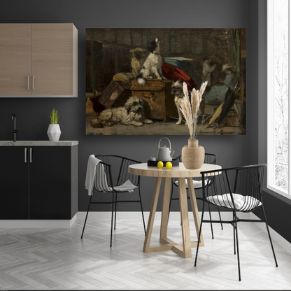 Op het platform - Henriëtte Ronner acrylglas