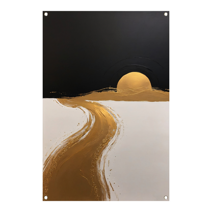 Golden Path to Sunset Horizon tuinposter