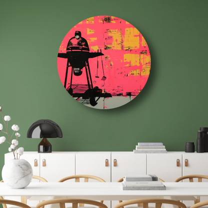 Roze Muur Barbecue forex muurcirkel
