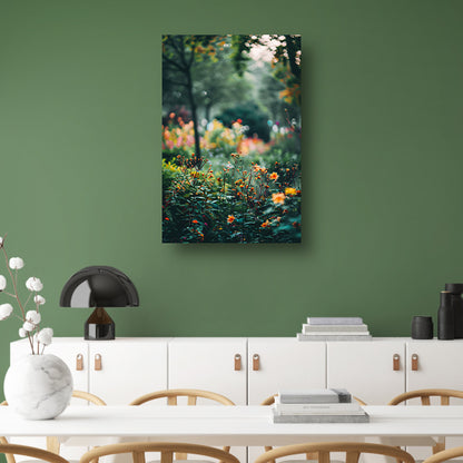 Kleurrijke Bloemenzee in Zachte Ochtendzon canvas