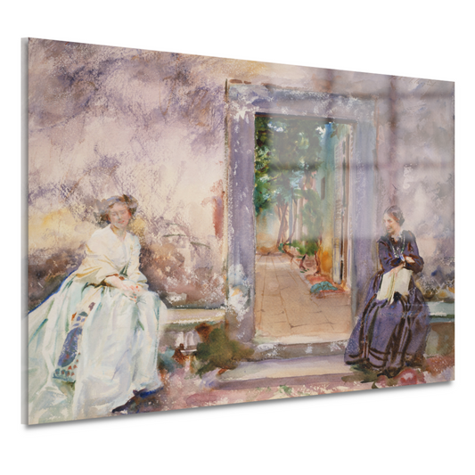 De Tuinmuur - John Singer Sargent acrylglas
