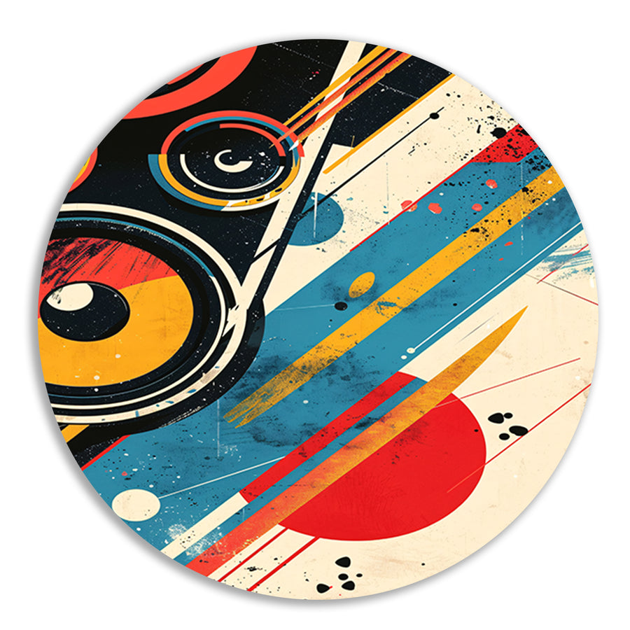 Abstract Straatkunst met Luidsprekers forex muurcirkel