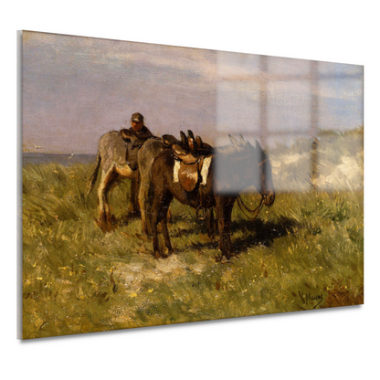 Strandezels te Katwijk - Anton Mauve acrylglas