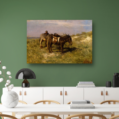 Strandezels te Katwijk - Anton Mauve acrylglas
