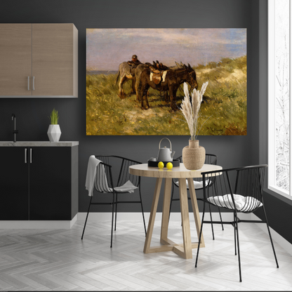 Strandezels te Katwijk - Anton Mauve acrylglas